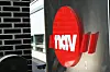 Navs logo på husvegg