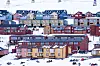 Oversiktsbilde av bebyggelsen i Longyearbyen