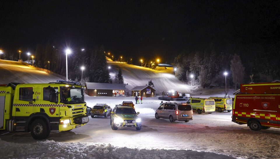 TRAGEIDIE: Det var en 18 år gammel ansatt som omkom i ulykken 12. januar i fjor. Oversiktsbilde av ulykkesstedet.