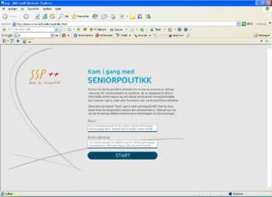 Nettside-seniorpolitikk Nettside-seniorpolitikk