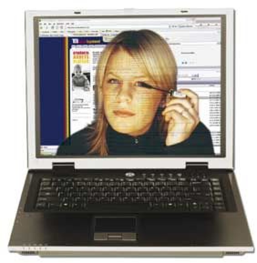 Dataskjerm laptop (Illustrasjon: Simon Sakkestad Storebakken) Dataskjerm laptop (Illustrasjon: Simon Sakkestad Storebakken)