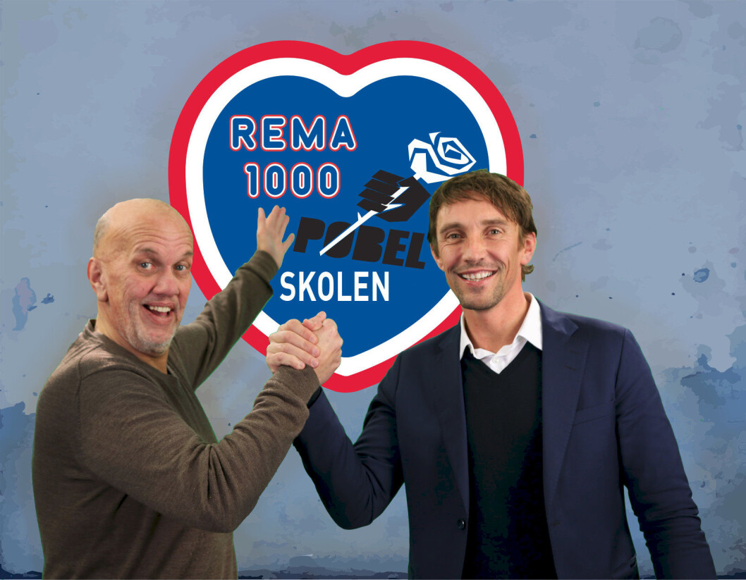 Pøbelgründer Eddi Eidsvåg og sponsorsjef Vidar Riseth i Rema 1000 har funnet tonen. (Foto: Rema 1000) Pøbelgründer Eddi Eidsvåg og sponsorsjef Vidar Riseth i Rema 1000 har funnet tonen. (Foto: Rema 1000)