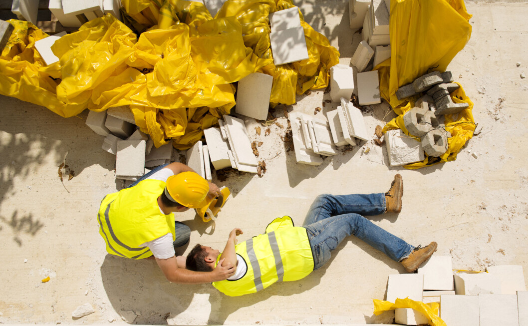 Fall er den vanligste ulykkesårsaken i arbeidslivet. (Illustrasjonsfoto: Colourbox.com) Fall er den vanligste ulykkesårsaken i arbeidslivet. (Illustrasjonsfoto: Colourbox.com)