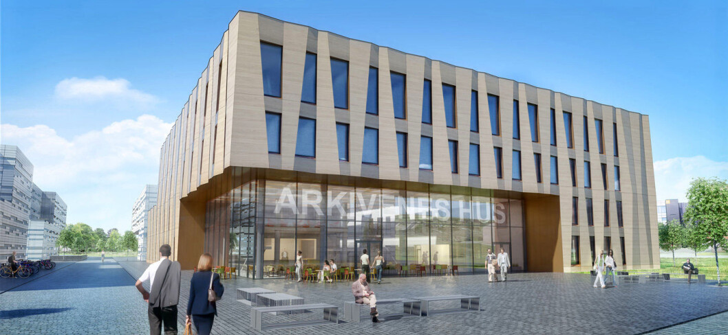 Arkivenes Hus (Illustrasjon: Lund og Slaatto arkitekter) Arkivenes Hus (Illustrasjon: Lund og Slaatto arkitekter)
