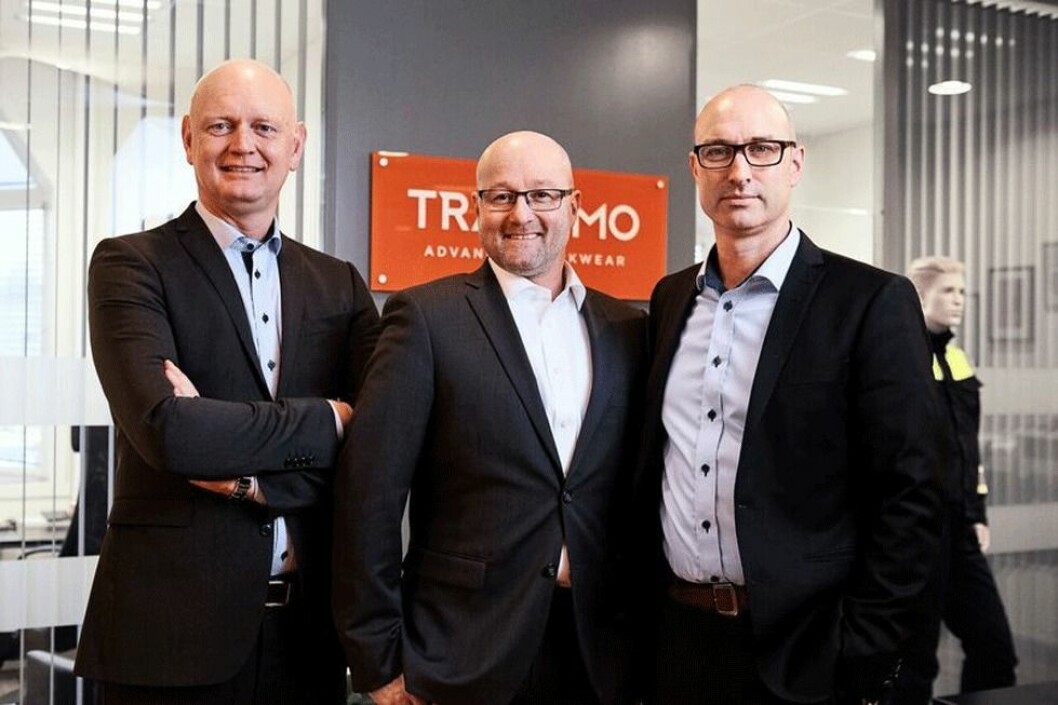 Tranemos ledelse i Norge: F.v. adm. direktør Pål Branderud, markedssjef Frank Melbye og salgssjef Tom Roger Melby. (Foto: Marius Viken)