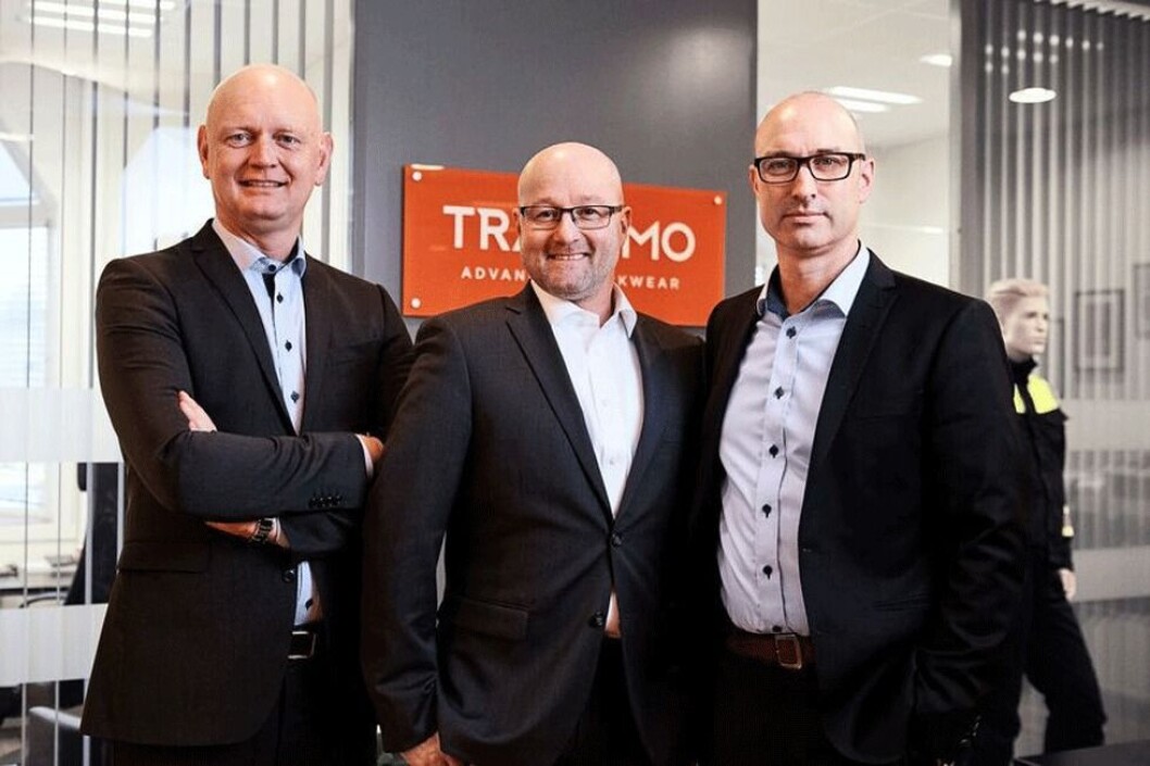 Tranemos ledelse i Norge: F.v. adm. direktør Pål Branderud, markedssjef Frank Melbye og salgssjef Tom Roger Melby. (Foto: Marius Viken) Tranemos ledelse i Norge: F.v. adm. direktør Pål Branderud, markedssjef Frank Melbye og salgssjef Tom Roger Melby. (Foto: Marius Viken)