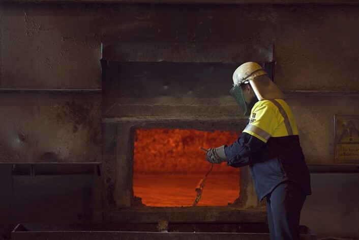 Flammehememmende arbeidstøy for aluminiumsindustrien. (Foto: Tranemo Workwear AS) Flammehememmende arbeidstøy for aluminiumsindustrien. (Foto: Tranemo Workwear AS)