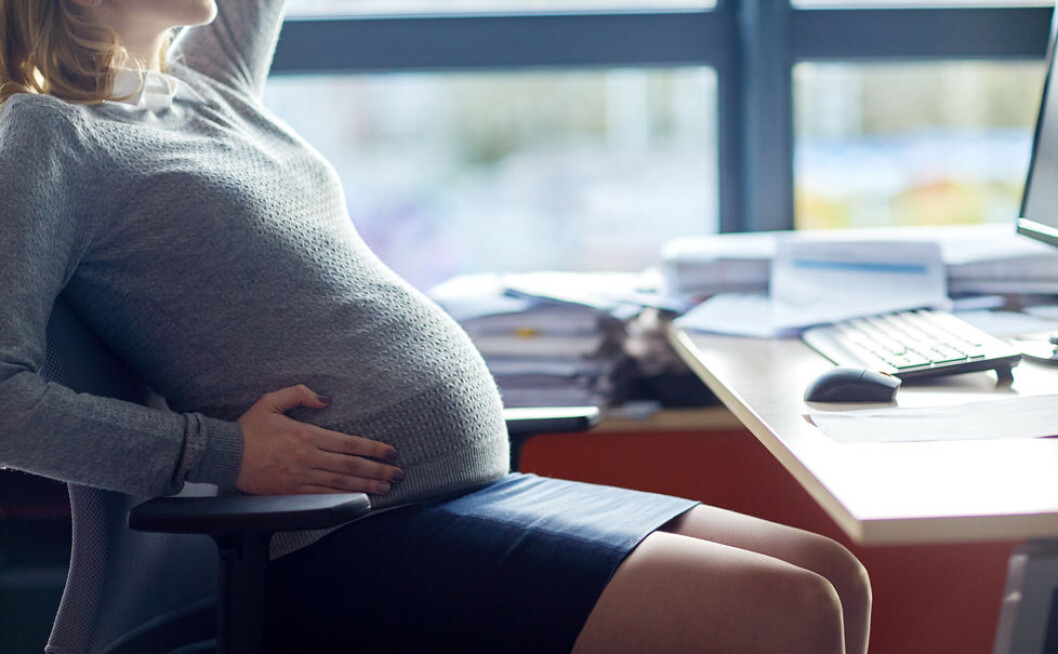 Gravid på jobb. (Illustrasjonsfoto: Colourbox.com) Gravid på jobb. (Illustrasjonsfoto: Colourbox.com)