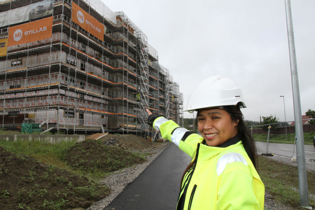 Rowena Billato er prosjektleder i MB Stillas på Skedsmo. (Foto: Jan Tveita) Rowena Billato er prosjektleder i MB Stillas på Skedsmo. (Foto: Jan Tveita)