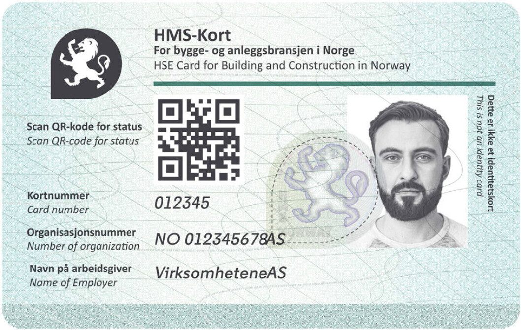 Nytt HMS-kort 2020 (Foto:Evry) Nytt HMS-kort 2020 (Foto:Evry)