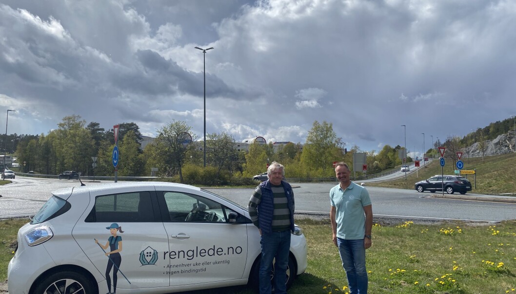 F. v. Åsmund Nyhus, daglig leder i SALIS Bedriftshelsetjenester, og Geir Nilsen, daglig leder Renglede.no. F. v. Åsmund Nyhus, daglig leder i SALIS Bedriftshelsetjenester, og Geir Nilsen, daglig leder Renglede.no.