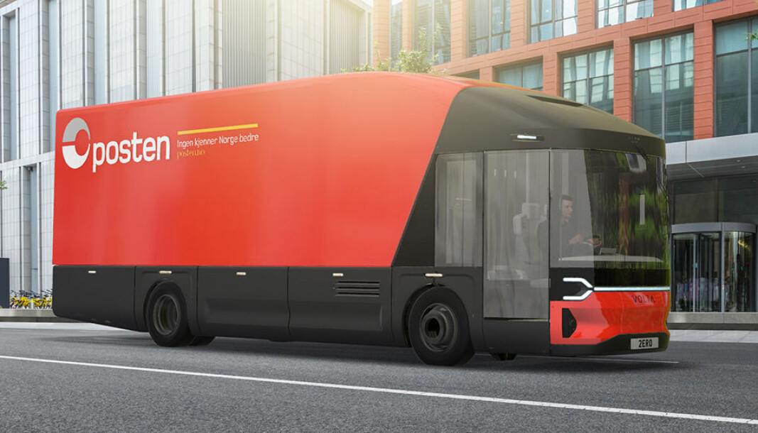 Posten er med og utvikler elektriske lastebiler som dette fra Volta. Posten er med og utvikler elektriske lastebiler som dette fra Volta.
