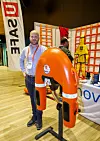 Espen Jahren med bøyen.